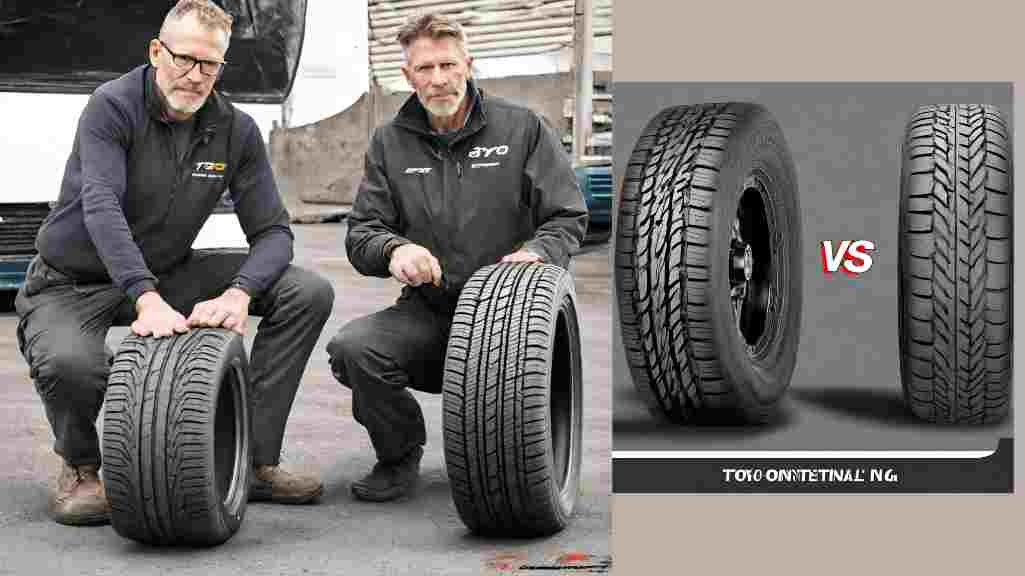 Paul Anderson is comparing Toyo Vs Continental Tires